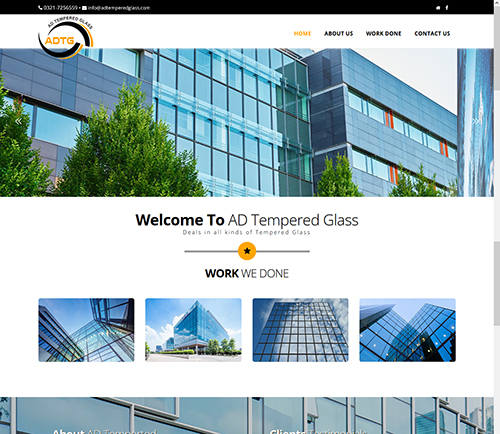 ad tempered glass - website designing company in dha lahore