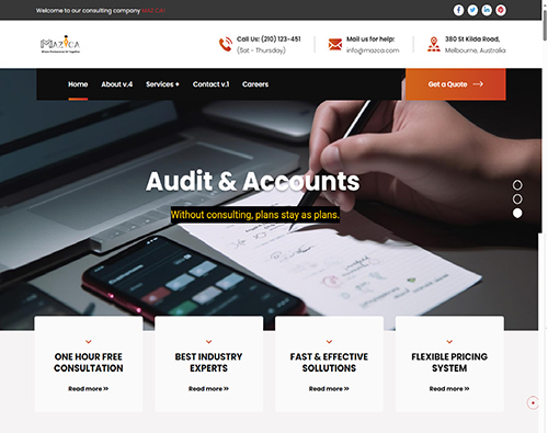 maz-ca-charterted accountant - website designing company in lahore