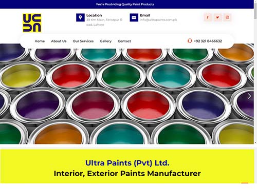 website designing company dha lahore - ultra paints